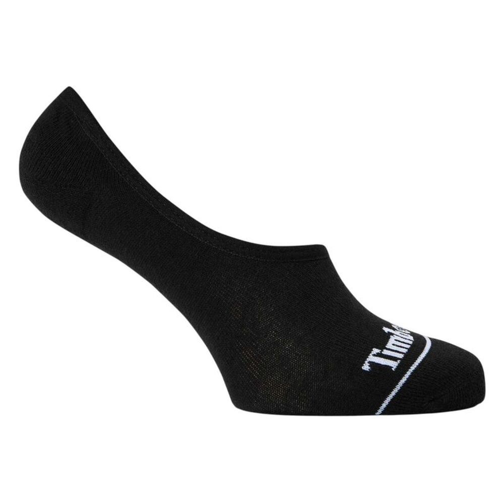 Timberland Mens Cotton Blend Liner Socks (Pack of 3) / Black